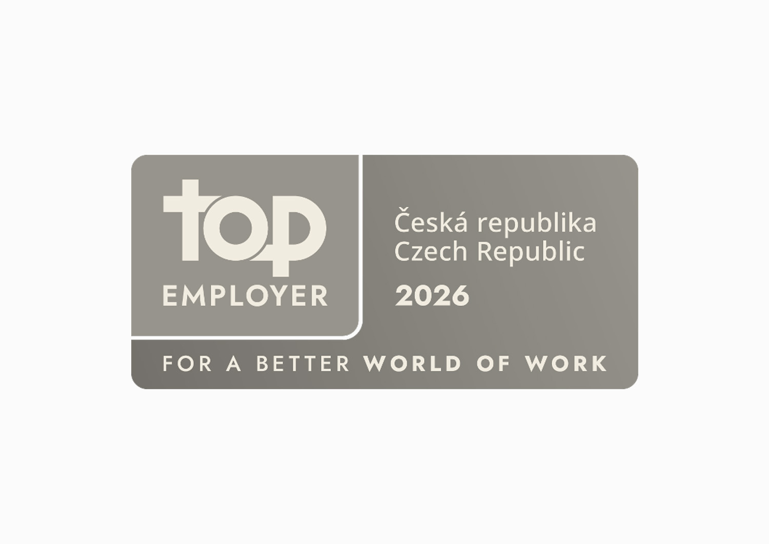 TOP Employer ČR 2026